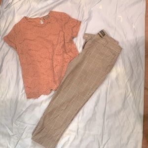 Talbots Slacks and Cute Lace top!